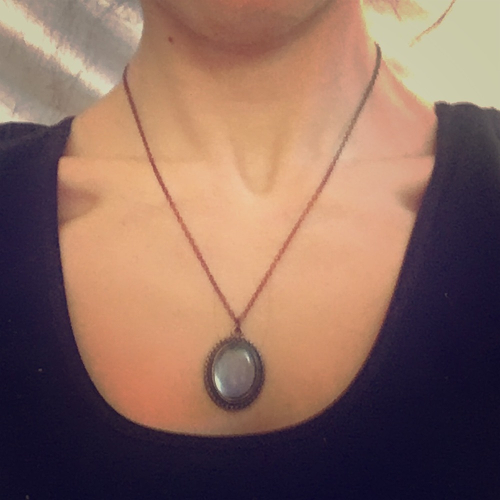 Mood charm necklace